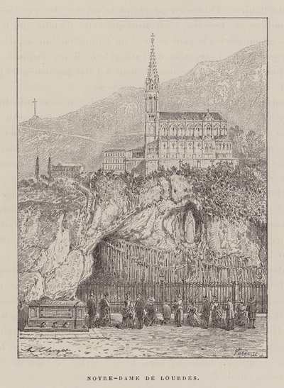 Notre-Dame De Lourdes door Hubert Clerget