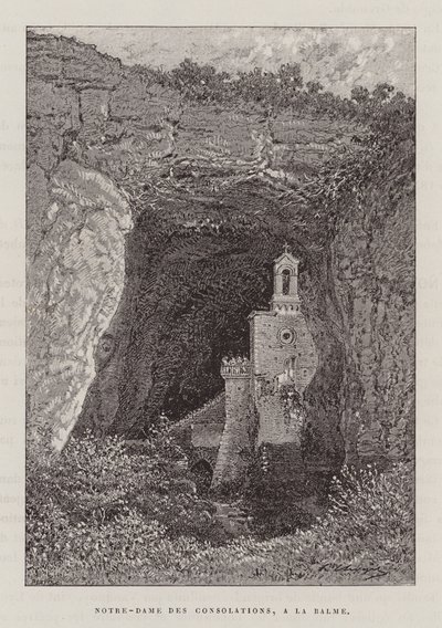 Notre-Dame Des Consolations, A La Balme (gravure) door Hubert Clerget