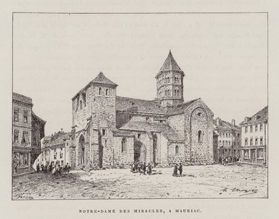 Notre-Dame des Miracles, A Mauriac (gravure) door Hubert Clerget