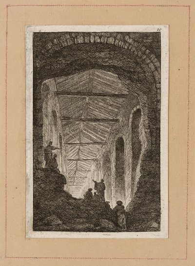 Plaat Tien uit Avonden in Rome door Hubert Robert