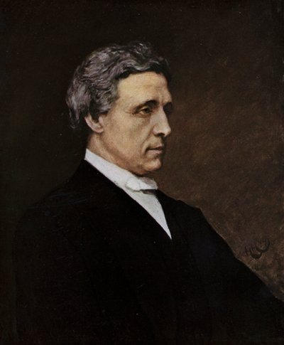 C L Dodgson door Hubert von (after) Herkomer