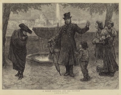 Een Romeinse Kardinaal en zijn Lakei door Hubert von Herkomer