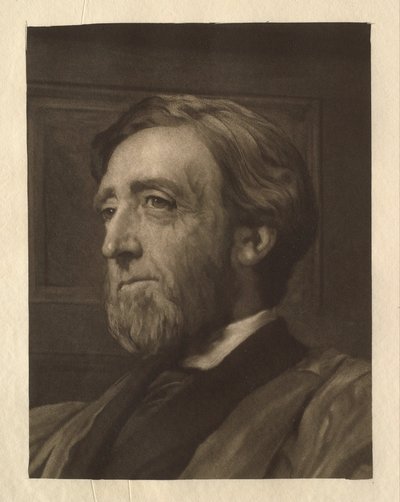 Portret van Arthur Wellesley Peel (1829-1912), voorzitter van het Lagerhuis door Hubert von Herkomer