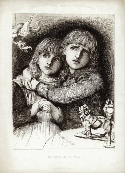 De Kinderen in het Bos door Hubert von Herkomer