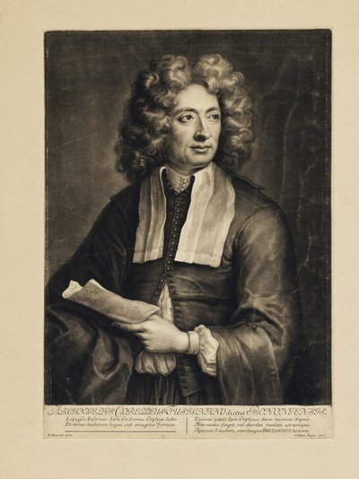 Portret van de componist Arcangelo Corelli 1653-1713 door Hugh Howard