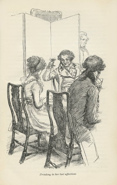 Drinken op haar beste genegenheden, 1896 door Hugh Thomson