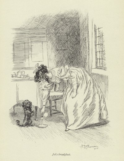 Illustratie voor Amos Barton door Hugh Thomson