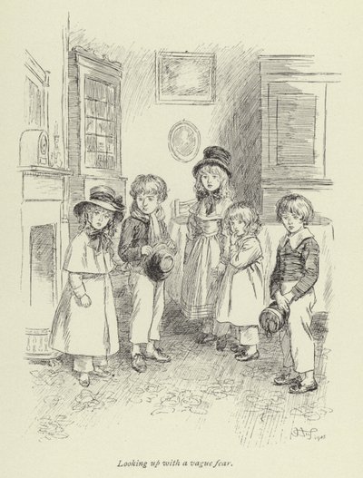 Illustratie voor Amos Barton door Hugh Thomson