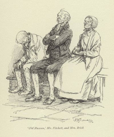 Illustratie voor Amos Barton door Hugh Thomson