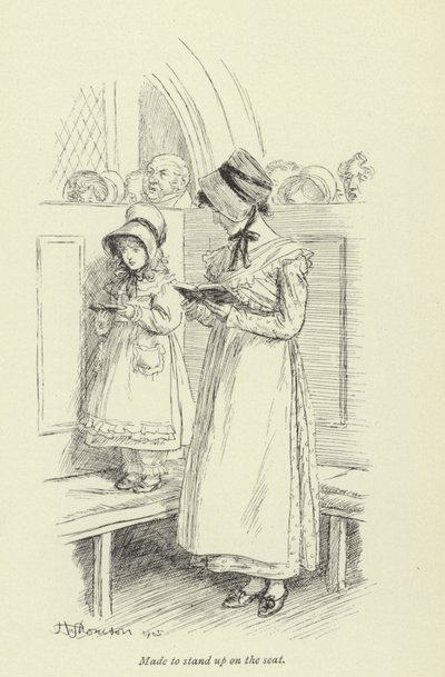 Illustratie voor Amos Barton door Hugh Thomson