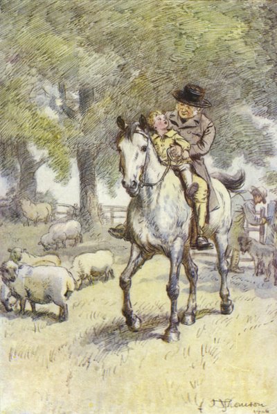 Illustratie voor Amos Barton door Hugh Thomson