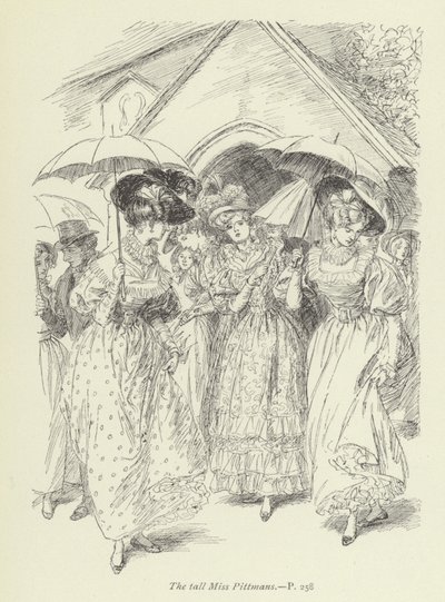 Illustratie voor Janets Berouw door Hugh Thomson