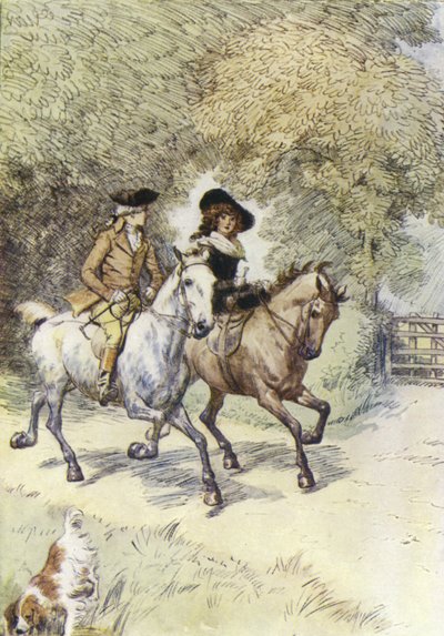 Illustratie voor Mr Gilfils Liefdesverhaal door Hugh Thomson