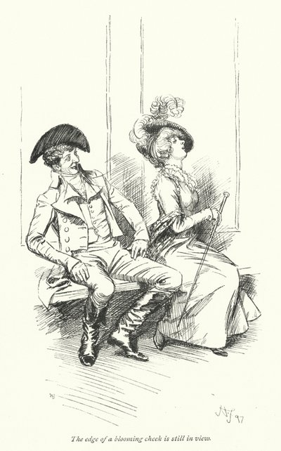 Illustratie voor Northanger Abbey door Jane Austen door Hugh Thomson