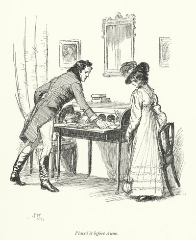 Illustratie voor Persuasion door Jane Austen (litho) door Hugh Thomson