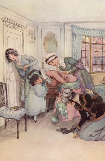 Illustratie voor Quality Street door Hugh Thomson