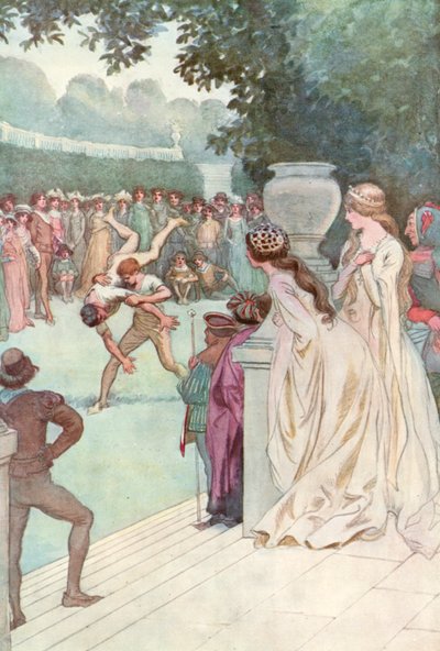 Illustratie voor Shakespeares Zoals het u bevalt door Hugh Thomson