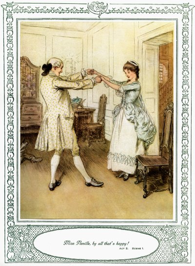 She Stoops to Conquer door Hugh Thomson
