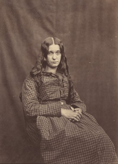 Vrouw, Surrey County Asylum, ca. 1855 (foto) door Hugh Welch Diamond