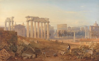 Uitzicht op het Forum in Rome door Hugh William Grecian Williams