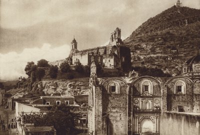 Mexico: Atlixco (zwart-wit foto) door Hugo Brehme