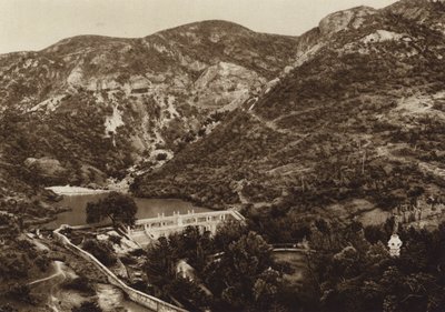 Mexico: Guanajuato, Esclusa (zwart-wit foto) door Hugo Brehme