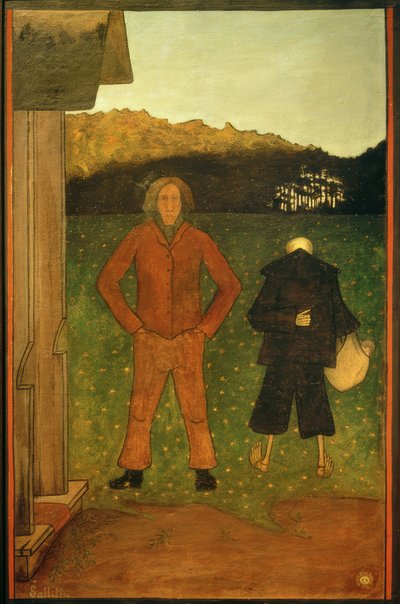 Dood en boer door Hugo Simberg