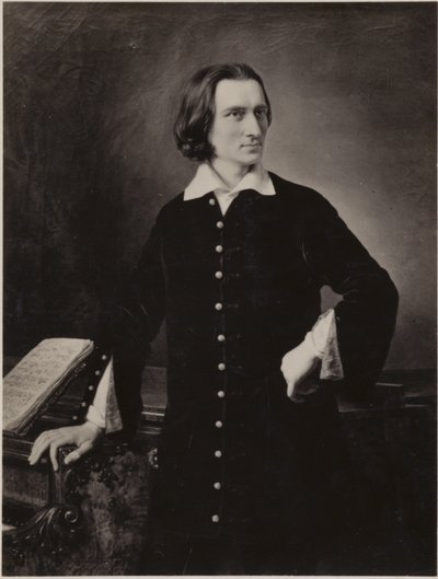 Portret van Franz Liszt door Hungarian School