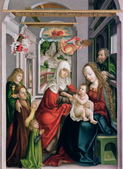 St. Anna met de Maagd en Kind, Eperjes, c.1520 door Hungarian School