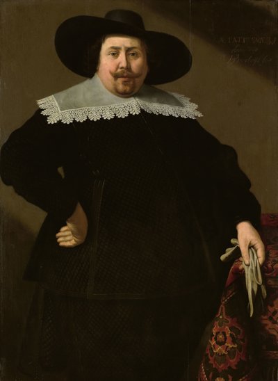 Portret van de Amsterdamse brouwer Philips Denijs door Huygh Pietersz Voskuyl