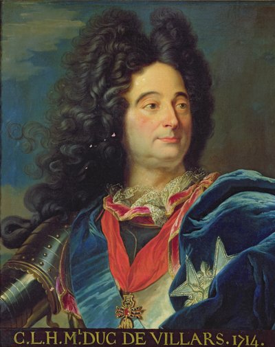 Portret van Louis-Claude-Hector (1652-1734) Hertog van Villars, 1714 door Hyacinthe Francois Rigaud