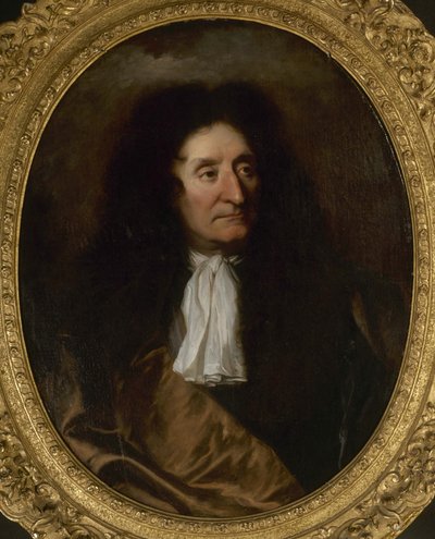 Portret van Jean de La Fontaine 1621-1695 door Hyacinthe François Honoré Rigaud