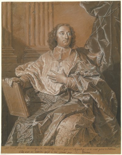 Monseigneur Charles de Saint-Albin, aartsbisschop van Cambrai door Hyacinthe Rigaud