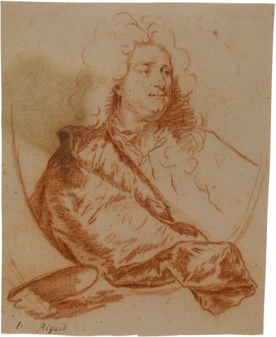 Portret van de schilder Charles de la Fosse (1636-1716) door Hyacinthe Rigaud