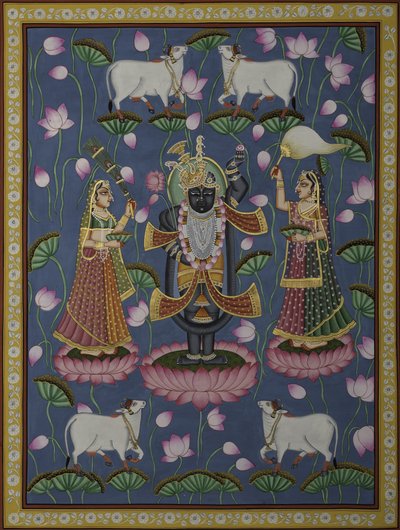 Goddelijke verering van Krishna door IMAGINEERS STUDIO