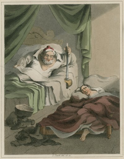 Illustratie uit Hudibras door Samuel Butler door I Clark