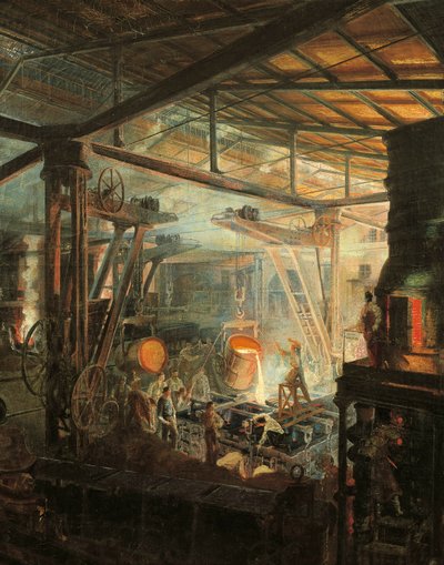 Frankrijk, De Gieterij, ca. 1864 door Ignace Francois Bonhomme