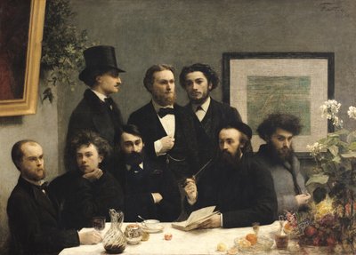 Een Hoek van de Tafel door Ignace Henri Jean Fantin Latour