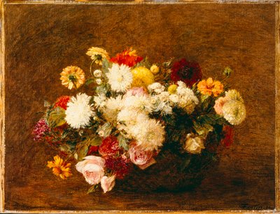 Boeket Bloemen, 1894 door Ignace Henri Jean Fantin Latour