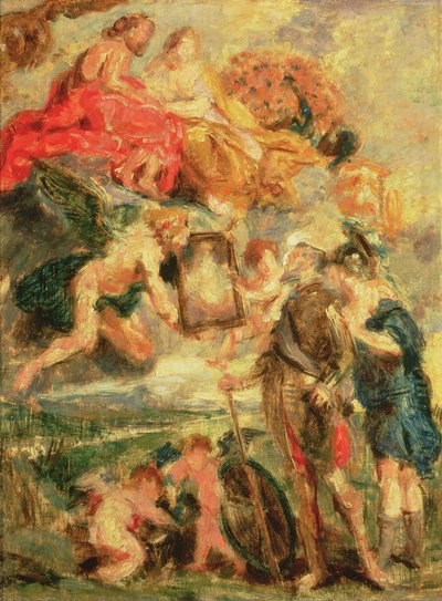 Hulde aan Rubens door Ignace Henri Jean Fantin Latour