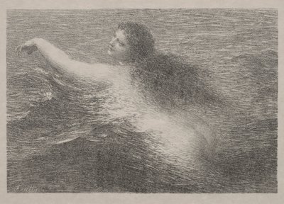 De watergeest, 1896 door Ignace Henri Jean Fantin Latour