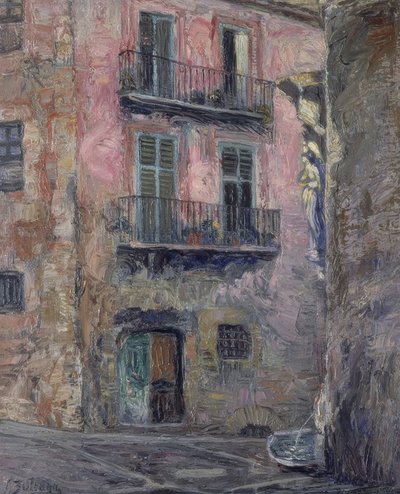 Calle del Angel de Gerona door Ignacio Zuloaga y Zabaleta