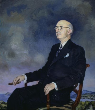 Juan March door Ignacio Zuloaga y Zabaleta