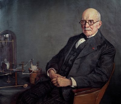 Portret van Édouard Branly door Ignacio Zuloaga y Zabaleta