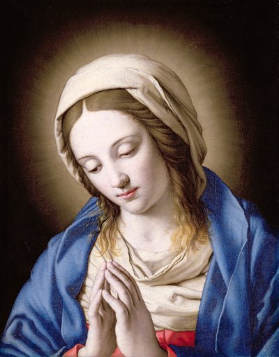 De Madonna die bidt door Il Sassoferrato
