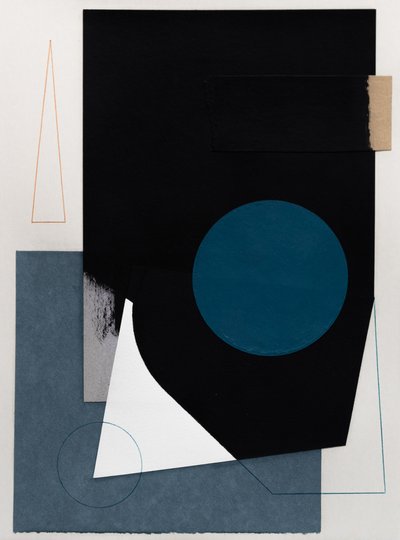 Abstracte kleurcompositie door Ildefonso Martín