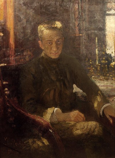 Portret van Alexander Kerensky 1881-1970, 1917-1918 door Ilya Efimovich Repin
