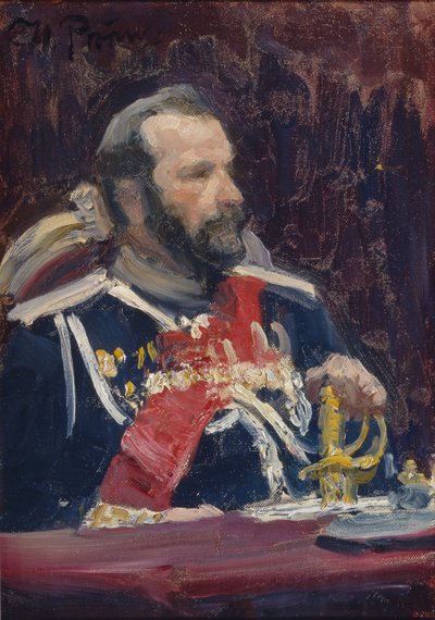 Portret van Generaal Alexei Nikolayevich Kuropatkin, c.1901-1902 door Ilya Efimovich Repin