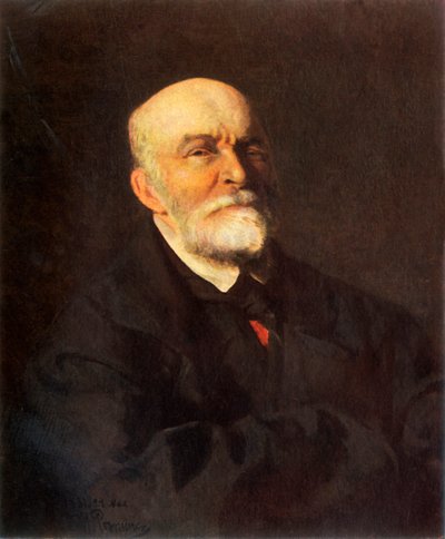 Portret van Chirurg Nikolai Ivanovich Pirogov, 1881, 1965 door Ilya Efimovich Repin