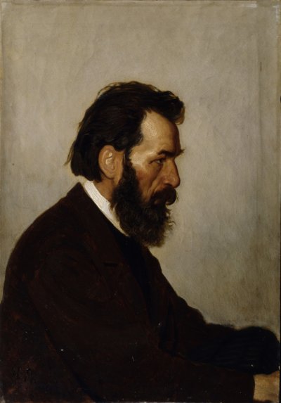 Portret van de architect Alexey Ivanovich Shevtsov door Ilya Efimovich Repin